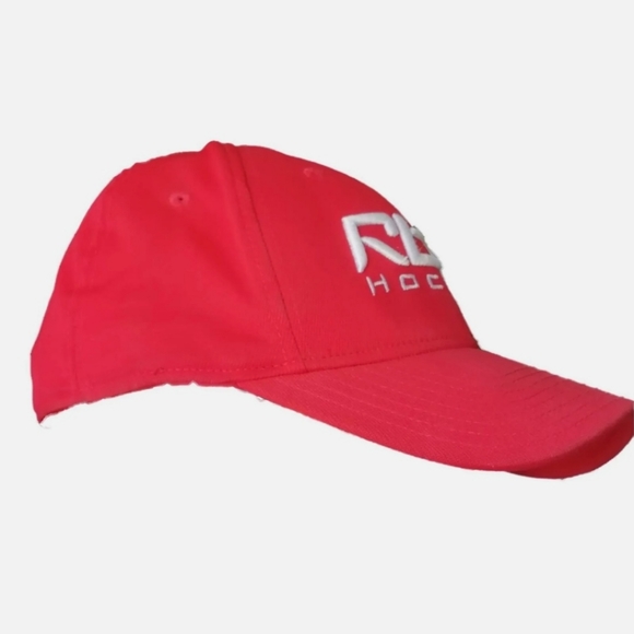 Reebok Hockey Red Men Sports Cap One Size - Picture 2 of 5